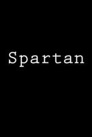 Spartan: Notebook 1981895175 Book Cover