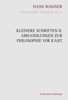 Kleinere Schriften II: Abhandlungen Zur Philosophie VOR Kant 3506792563 Book Cover