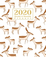 2020 Weekly And Monthly Planner: A Legendary Planner January - December 2020 with Christmas Deer Pattern Cover 1673955037 Book Cover