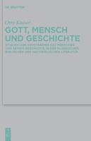 Gott, Mensch Und Geschichte 3110228092 Book Cover