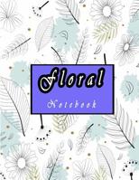 Floral Notebook: White Flower in hand drawn style 1726293823 Book Cover