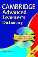 Cambridge Advanced Learner's Dictionary (Book & CD ROM) 0521604982 Book Cover