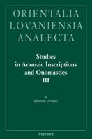 Studies in Aramaic Inscriptions and Onomastics III: Ma'lana 9042923806 Book Cover