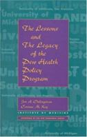 The Lessons And The Legacy Of The Pew Health Policy Program 0309058252 Book Cover