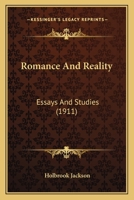 Romance and reality; essays and studies 054878695X Book Cover