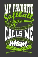 My Favorite Softball Player Calls Me Mom: Cute gifts for mom ,Softball mom journal ,Notebook for mom making notes of games, locations, results, 6"x 9" ... 120 pages Blank paper. (Softball Journal) 1696302935 Book Cover