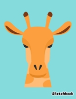 Sketchbook: Cute Giraffe Sketchbook - 110 Pages 8.5"x11" Large Blank Sketchbook for Drawing, Doodling & Writing - Cute Sketch Book for Kids (Cute Animal Sketchbook Volume 18) 1672586704 Book Cover