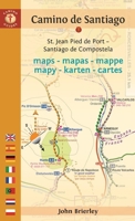 Camino de Santiago Maps - Mapas - Mappe - Mapy - Karten - Cartes: St. Jean Pied de Port – Santiago de Compostela 1844096831 Book Cover