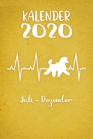 Kalender 2020: Gelber Tageskalender Pudel Herzschlag Hunde 2. Halbjahr Juli Dezember ca DIN A5 weiß über 190 Seiten 1650668708 Book Cover