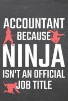 Accountant because Ninja isn't an official Job Title: Accountant Dot Grid Notebook, Planner or Journal 110 Dotted Pages Office Equipment, Supplies Funny Accountant Gift Idea for Christmas or Birthday 1710180501 Book Cover