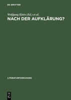 Nach Der Aufklaerung? Beitraege Zum Diskurs Der Kulturwissenschaften (LiteraturForschung) 3050028564 Book Cover