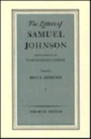 The Letters of Samuel Johnson, Volume V: Appendices & Comprehensive Index 0691069298 Book Cover