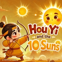 Hou Yi and the 10 Suns: Chinese Mythology Stories for Kids (Chinese Mythology for Kids) 1998317412 Book Cover
