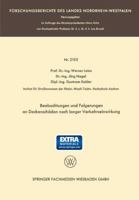 Beobachtungen Und Folgerungen an Deckenschaden Nach Langer Verkehrseinwirkung: Auszug Aus Dem Abschlussbericht Uber Die Versuchsstrecke B 60 [13] 3663200477 Book Cover