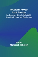 Modern Prose and Poetry for Secondary Schools 9357723749 Book Cover