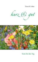 Kurz & Gut 3735777333 Book Cover