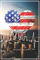 Chicago Notes: Chicago USA Notizbuch Skyline Herzschlag Planer Tagebuch (Liniert, 15 x 23 cm, 120 Linierte Seiten, 6 x 9) Lustiges Geschenk F�r Chicago Fans 170610054X Book Cover