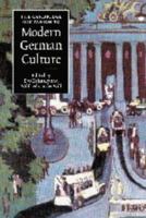 The Cambridge Companion to Modern German Culture 0521568706 Book Cover