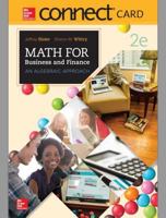 Connect Access Card for Business and Finance: An Algebraic Approach 1260299783 Book Cover