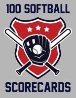 100 Softball Scorecards : 100 Scorecards for Softball Games 1095134078 Book Cover