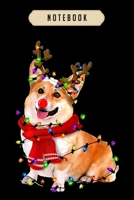 Notebook: Funny corgi christmas xmas pajama gift Notebook-6x9(100 pages)Blank Lined Paperback Journal For Student, corgi pups, corgi butt gift, corgi gifts for kids, women, girls, boys, men, corgi bir 1672312973 Book Cover