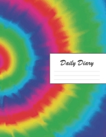 Daily Diary: Blank 2020 Journal Entry Writing Paper for Each Day of the Year | Tie Dye Retro Pattern | January 20 - December 20 | 366 Dated Pages | A ... Your Life, Set Goals & Get Things Done 1676834931 Book Cover
