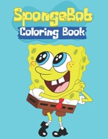 spongebob coloring book: Unofficial SpongeBob SquarePants and Friends COLORING BOOK for Kids and Adults 25 high quality illustrations -Volume - 1 (8.5 x 11) 171319872X Book Cover