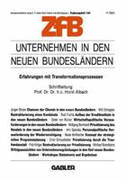 Unternehmen in Den Neuen Bundeslandern: Erfahrungen Mit Transformationsprozessen 3322985849 Book Cover