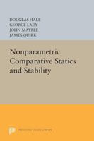 Nonparametric Comparative Statics and Stability 0691603189 Book Cover