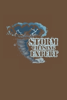 Storm Chasing expert: Cool Animated Storm Design Notebook Composition Book Novelty Gift(6"x9") Dot Grid Notebook to write in 1675317224 Book Cover