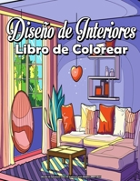 Diseño de Interiores Libro de Colorear para Adultos (MED Libro): Con decoración inspiradora, ideas de diseño de dormitorios, casas decoradas, ... relajante y antiestrés B09T368RJG Book Cover
