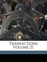 Transactions Volume 21 1248785339 Book Cover