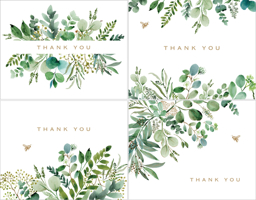 Eucalyptus Premium Thank You Note Cards