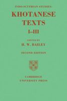 Indo-Scythian Studies: Being Khotanese Texts Volume I-III: Volume 1-3 0521119081 Book Cover