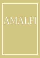 Amalfi: A decorative book for coffee tables, end tables, bookshelves and interior design styling | Stack coastline books to add decor to any room. ... or as a gift for interior design savvy people 1698578148 Book Cover