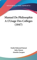 Manuel De Philosophie... 101882569X Book Cover