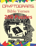 Cryptograms: Bible Verses: 200 Puzzles of Cryptograms of Bible Verses from the NIV B08R1C1F8C Book Cover