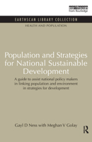 Population and Strategies for National Sustainable Development 1849710341 Book Cover