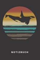 Notizbuch: Notizbuch | Notizheft | Schreibbuch |  110 Seiten | Karo | Kariert | Karos | DIN A5 | Wasser | Meer | Ozean | See | Wal | Meeressäugetier | ... Schwertwal | Retro | Vintage (German Edition) 1676390871 Book Cover