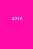 2018: Kalender/Agenda: 1 week op 2 pagina's, Formaat ca. A5, Kaft pink 1976086493 Book Cover