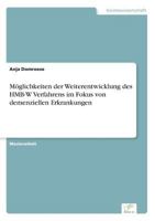 M�glichkeiten Der Weiterentwicklung Des Hmb-W Verfahrens Im Fokus Von Demenziellen Erkrankungen 3961167826 Book Cover