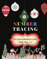 0-20 Number tracing for Preschoolers and kids Ages 3-5: Book for kindergarten.100 pages , size 8X10 inches . Tracing game and coloring pages . ... theme work book. Hanging balls , black cover 1698269382 Book Cover
