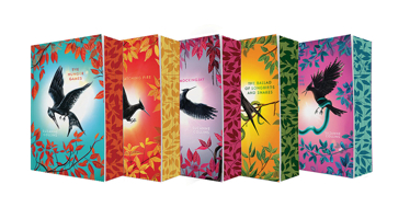 Hunger Games 5-Book Box Set (Deluxe Edition) (The Hunger Games, Catching Fire, Mockingjay, The Ballad of Songbirds and Snakes, Sunrise on the Reaping) B0GP976V5V Book Cover