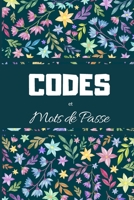 CODES et mots de passe: carnet mot de passe internet en français format a5 (French Edition) 1673620841 Book Cover