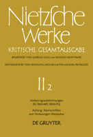 Vorlesungsaufzeichnungen 1869-69/70: Kritische Gesamtausgabe 2.2 3110099225 Book Cover