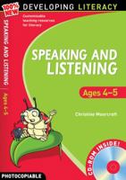 Speaking and Listening: Ages 4-5 (100% New Developing Literacy) 1408113201 Book Cover