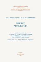 Meillet Aujourd'hui 9042917431 Book Cover