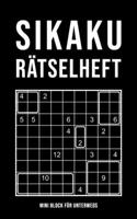Sikaku Rätselheft - Mini Block Für Unterwegs: Über 200 Rätsel für Erwachsene in verschiedenen Schwierigkeitsgraden - Kleines Rätselbuch mit Lösungen i B0849Z2VBB Book Cover