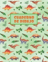 CUADERNO DE DIBUJO: BLOCK DE 100 PAGINAS EN BLANCO. LIBRETA ESPECIAL DIBUJO. FANTÁSTICO REGALO,  CREATIVO Y ORIGINAL PARA NIÑOS Y JÓVENES. DISEÑO DE ... PTERODACTILO, ANKYLOSAURUS. (Spanish Edition) 1696960509 Book Cover