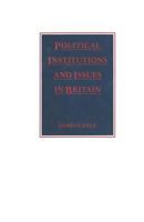 Political Institutions and Issues in Britain 0333405412 Book Cover
